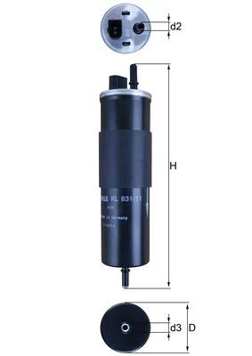 Palivový filtr KNECHT KL831/11
