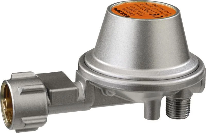 Regulátor tlaku plynu 50 mbar 0,8 kg/h úhlový 90° bez manometru GOK 305249
