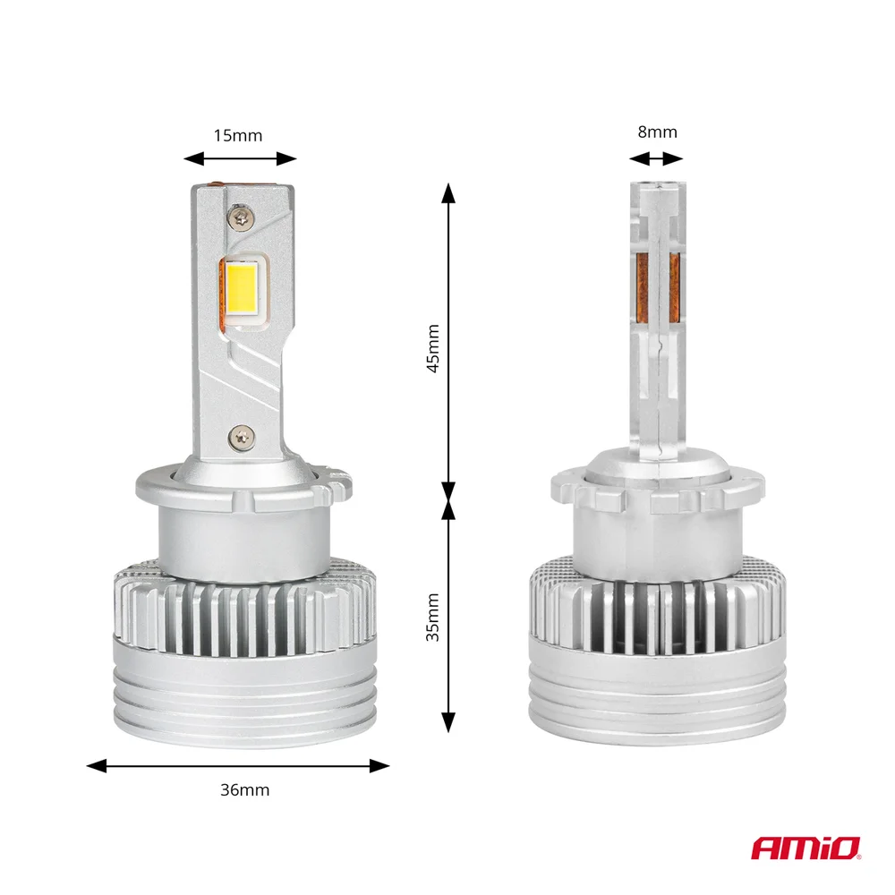 LED žárovky hlavního svícení D-Basic Series D4S/D4R AMiO-03629 - Obrázek 3