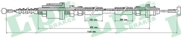 Tazne lanko, ovladani spojky LPR C0251C – OE 12722294