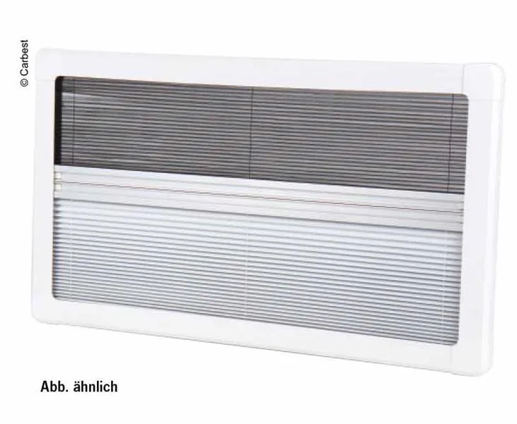 Rám vnitřní se zatemněním a sítí proti hmyzu Carbest RW Motion, bílý hliníkový rám, rozměr 900 × 450 mm 304387