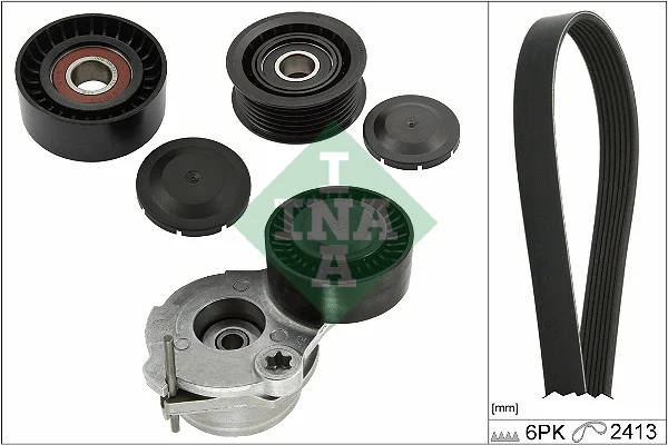Sada žebrovaných klínových řemenů Schaeffler INA 529048410