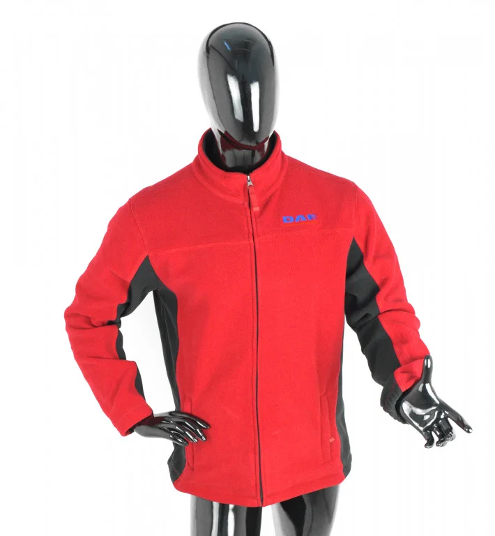 Bunda/mikina fleece DAF červená XL 647712
