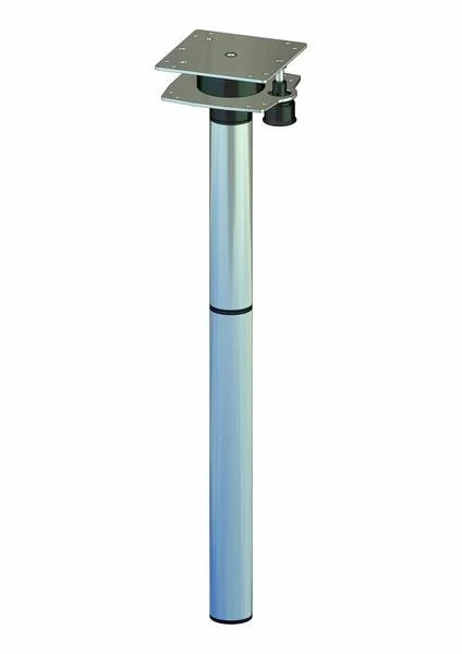 Noha stolu otočná hliníková 3dílná pro dvě desky (výška 700 mm / 313 mm, aretace 0°, 135°, 180°, 225°, kovová) 306909