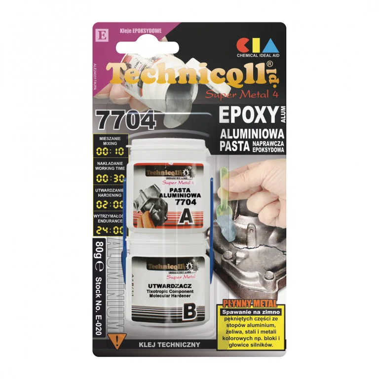 Pasta epoxidová hliníková TECHNICQLL 80g 721730