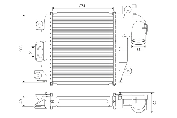 Chladič turba VALEO 818321