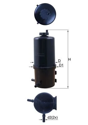 Palivový filtr MAHLE KL787