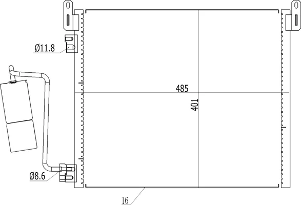 CHLADIČ KLIMATIZ.VECTRA C 3.0CDTI 05- HART 619062 CHLADIČ KLIMATIZ.VECTRA C 3.0CDTI 05- HART 619062