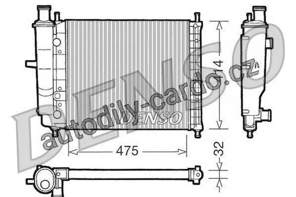 Chladič motoru DENSO (DE DRM09028) Chladič motoru DENSO (DE DRM09028)