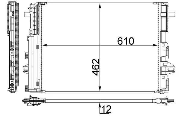 Kondenzátor, klimatizace MAHLE AC446000S