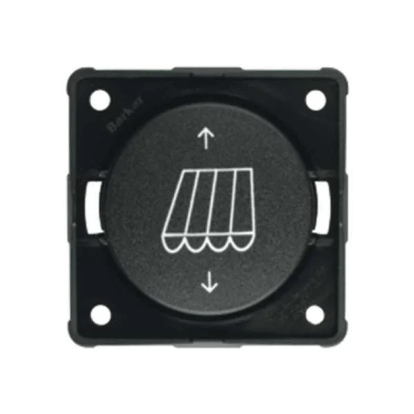 Tlačítko kolébkové Berker Integro pro elektrické markýzy 12/24V 15A matný chrom 302784