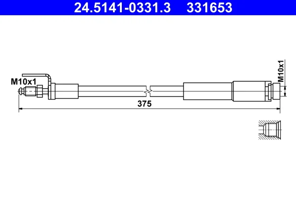 Brzdová hadice ATE 24.5141-0331.3