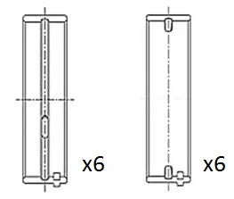 Hlavní ložiska klikového hřídele FAI AutoParts BM1060-025 Hlavní ložiska klikového hřídele FAI AutoParts BM1060-025