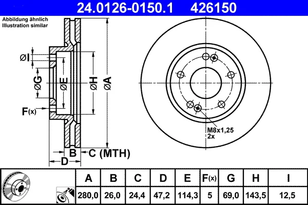 Brzdové kotouče Starline PB20659 Brzdové kotouče Starline PB20659