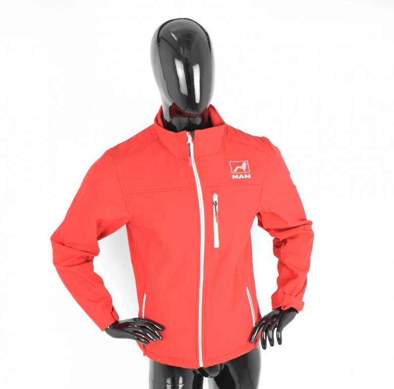 Bunda softshell MAN červená M 647962