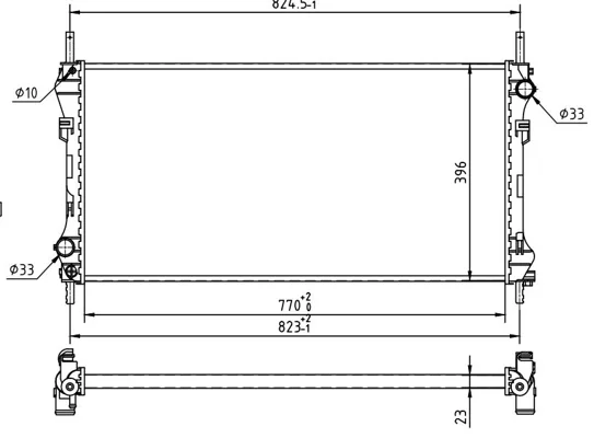 CHLADIČ TRANSIT 2.4D 01/00-12/00 KLIMA HART 637222
