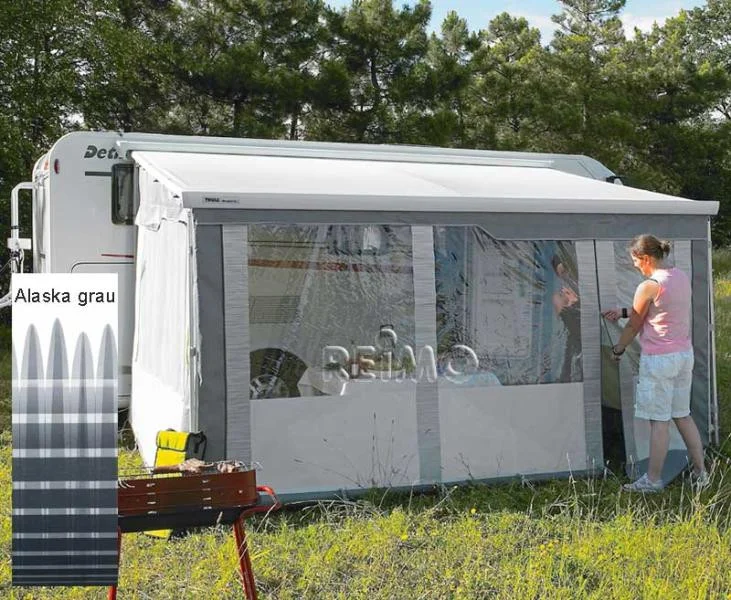 Stěna přední Thule Residence G2 pro markýzy, 550 cm, montážní výška 215–260 cm 313409