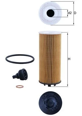 Olejový filtr MAHLE OX1238D