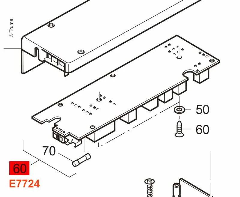 Řídicí elektronika pro vestavnou klimatizaci Truma Saphir compact 315958