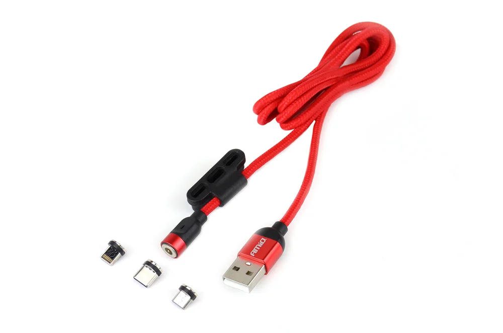 Multikabel USB Lightning/USB C/micro USB 1m UC-08 AMIO 02522 - Obrázek 3