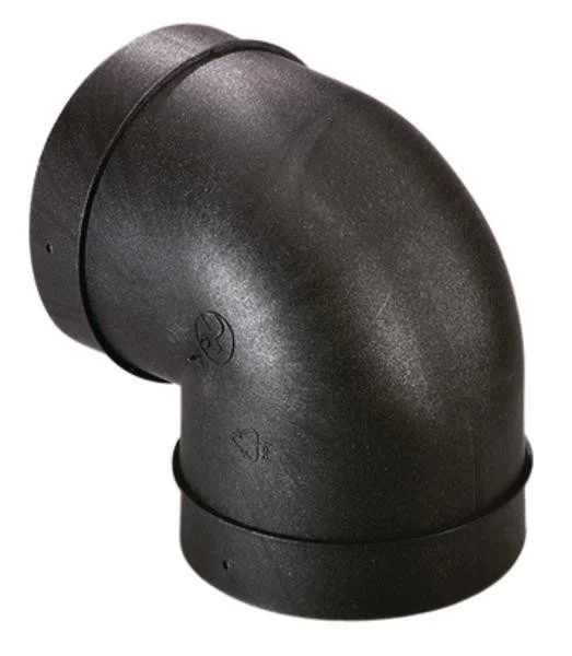 Koleno rozvodu teplého vzduchu 90° průměr 80 mm černé Truma BG 80 305817