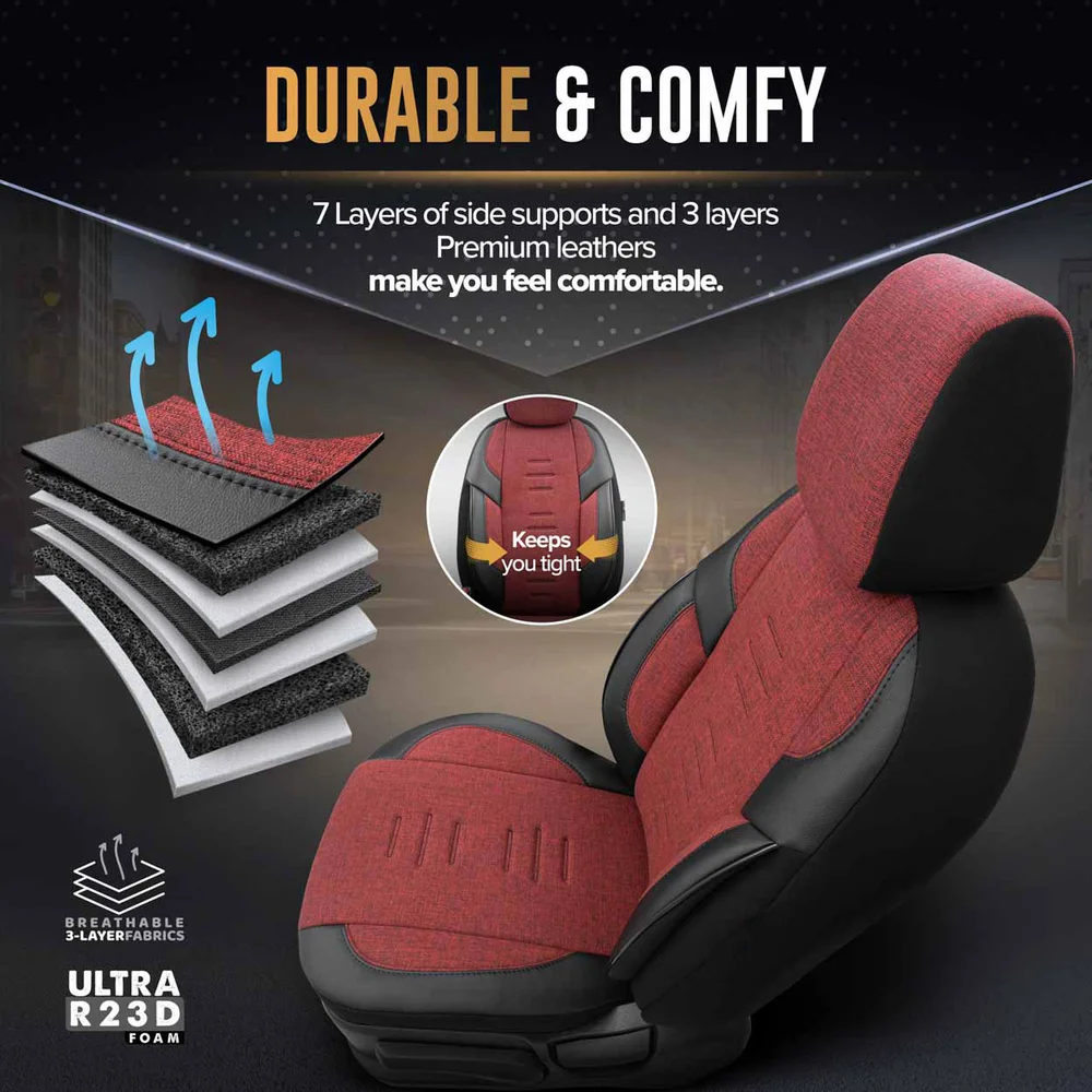 Sada autopotahů OTOM THRONE 103 RED 3-ZIP OT86756 - Obrázek 4