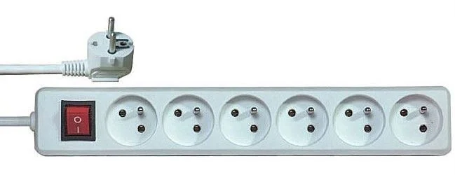 Kabel prodlužovací s vypínačem, 3m, 6x10A 744900