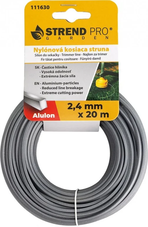 Struna 2,4mm, 20m hranatá 741934