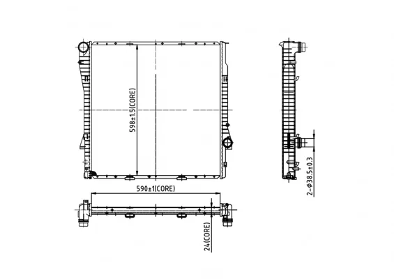 CHLADIČ BMW E53 X5 3.0 24V 00- HART 605813