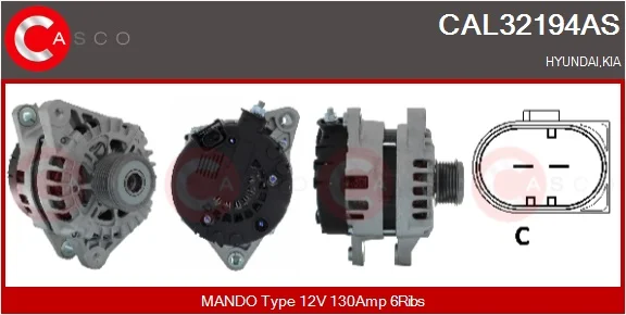 generátor CASCO CAL32194AS – OE 373002F350