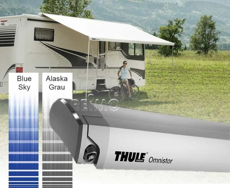 Markýza střešní Thule Omnistor 9200 4,50 m (výsuv 300 cm, bílá, safírově modrá) 313429