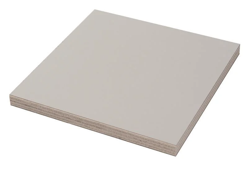 Deska překližková topolová Carbest s HPL laminátem, světle šedá (2500 × 1370 × 15 mm) 307148
