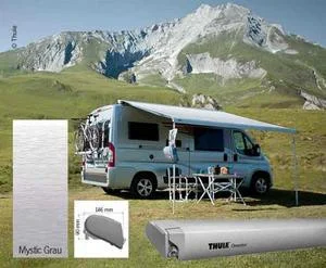 Střešní markýzový set Thule Omnistor 6300 4,00 m pro Fiat Ducato H2 (stříbrná, mystic grey) 300089