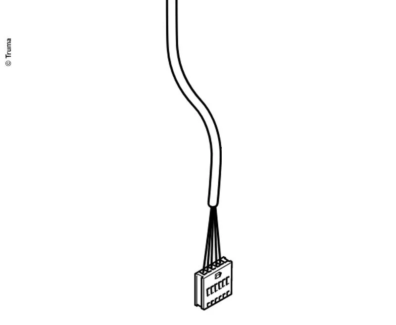 Kabel ovládacího panelu délka 3 m propojovací datové vedení pro topné systémy a klimatizace v karavanech a obytných vozech 315170