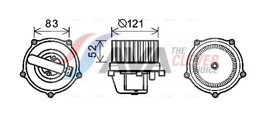 Elektromotor, vnitřní ventilátor AVA Clever Choice VN8345 Elektromotor, vnitřní ventilátor AVA Clever Choice VN8345