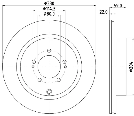 Brzdový kotouč HELLA 8DD355116-881