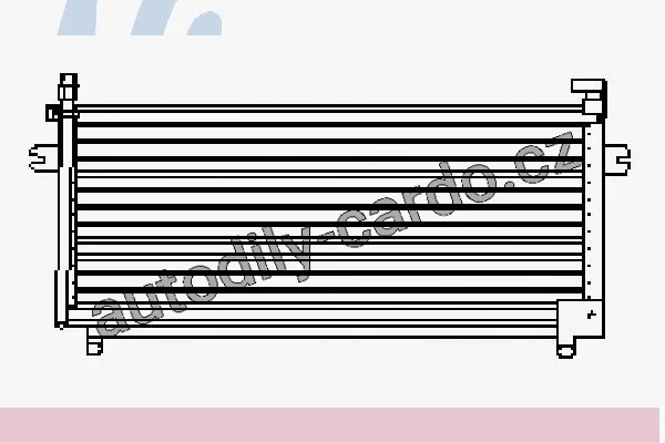 Chladič klimatizace NISSENS 94496 Chladič klimatizace NISSENS 94496