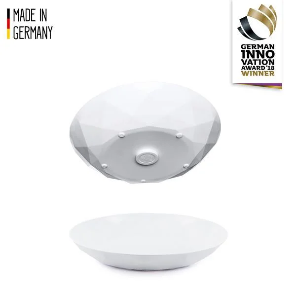Talíře magnetické plastové hluboké Silwy průměr 24 cm bílé sada 2 ks 306831