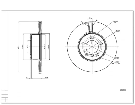 BRZ.KOTOUČ /P/ BMW X1 09- HART 232380