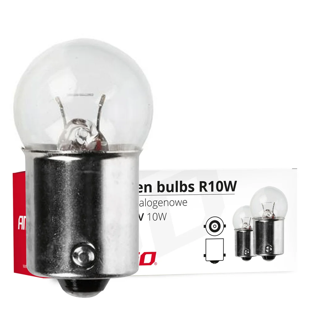 ZAROWKA 12V R10W BA15S 36MM 10SZT. AMIO 01487