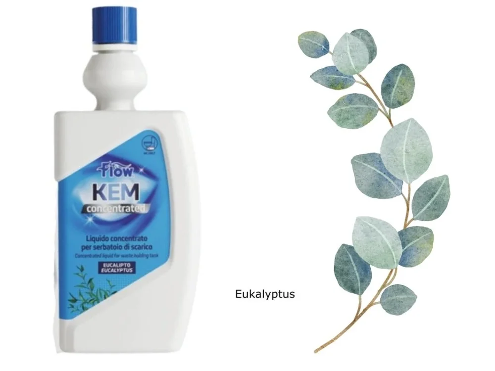 Flow Kem WC chemie - přípravek pro odpadní kazety koncentrát EUKALYPTUS 780ml 318982