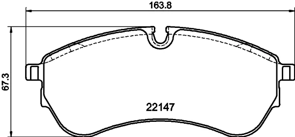 Sada brzdových destiček, kotoučová brzda HELLA 8DB355032-921