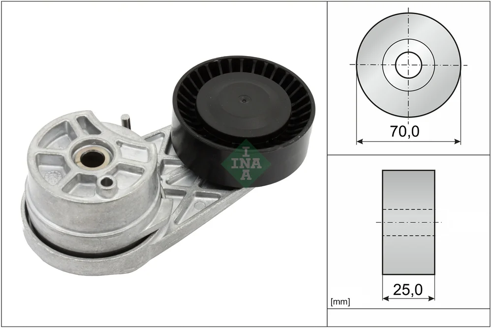 Napínací rameno, žebrovaný klínový řemen Schaeffler INA 534072510 Napínací rameno, žebrovaný klínový řemen Schaeffler INA 534072510