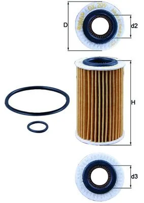 Olejový filtr MAHLE OX209D