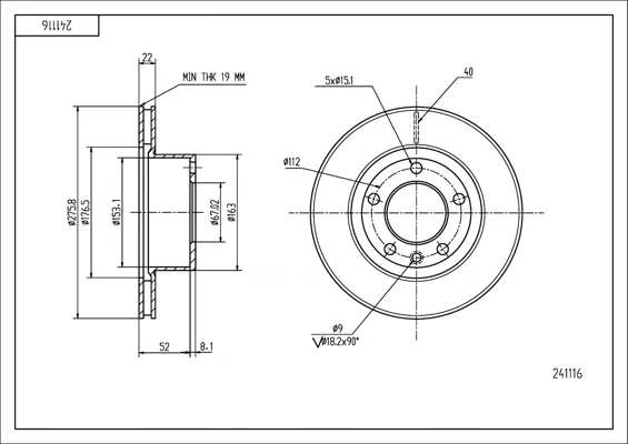 BRZ.KOTOUČ /P/DB VITO /LAK/KPL HART 241116 BRZ.KOTOUČ /P/DB VITO /LAK/KPL HART 241116