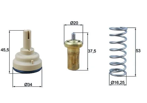 Termostat, chladivo MAHLE TX18195D – OE 03C121110G