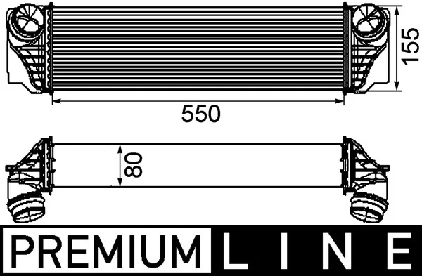Chladič turba MAHLE CI184000P Chladič turba MAHLE CI184000P