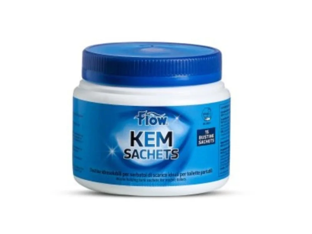Flow KEM WC sáčky jednorázové rozkladové pro odpadní kazety BLUE SACHETS 320328