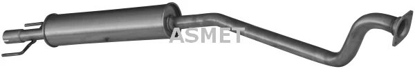 Stredni tlumic vyfuku ASMET 05.125
