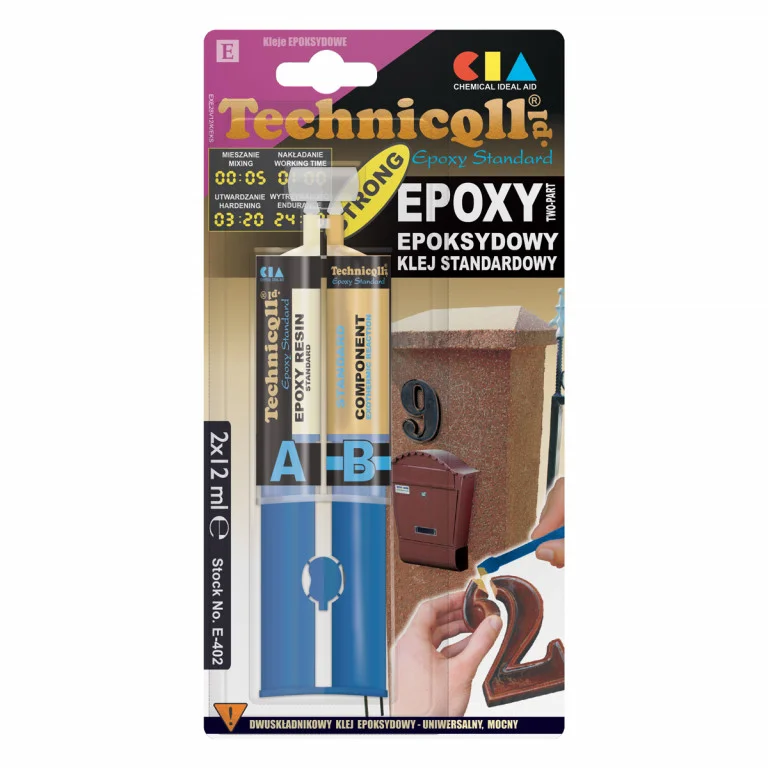 Lepidlo epoxidové standard TECHNICQLL 2x12ml 721722